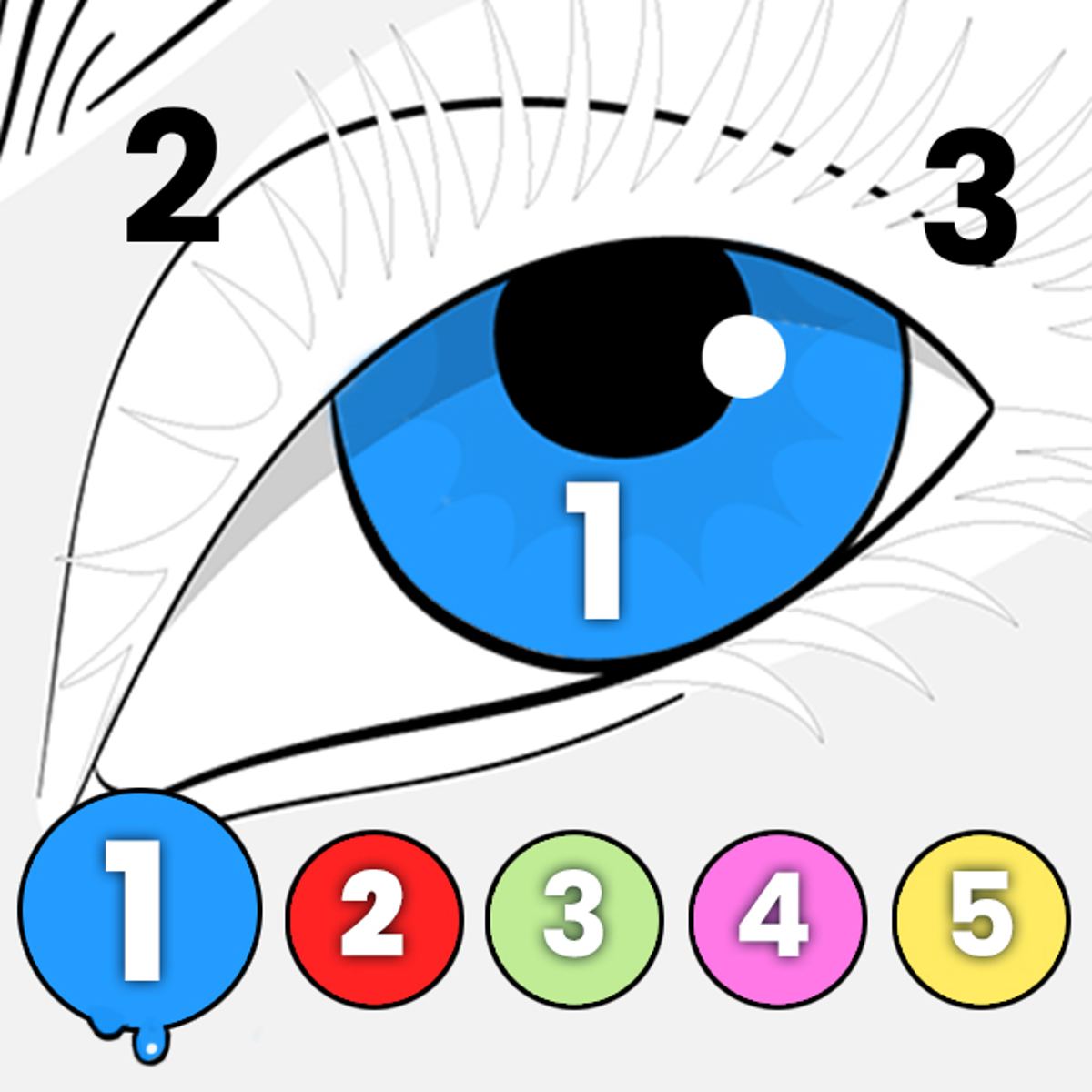 Play Anycolor by Numbers Online - Free Color Matching Math Puzzle Icon